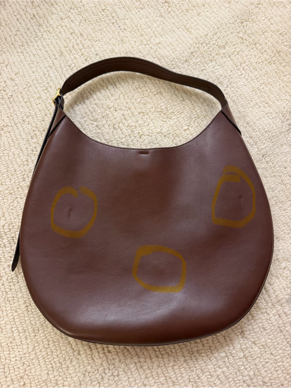 Ralph Lauren Polo ID Large Calfskin Shoulder Bag - Brown Leather - Picture 10 of 10